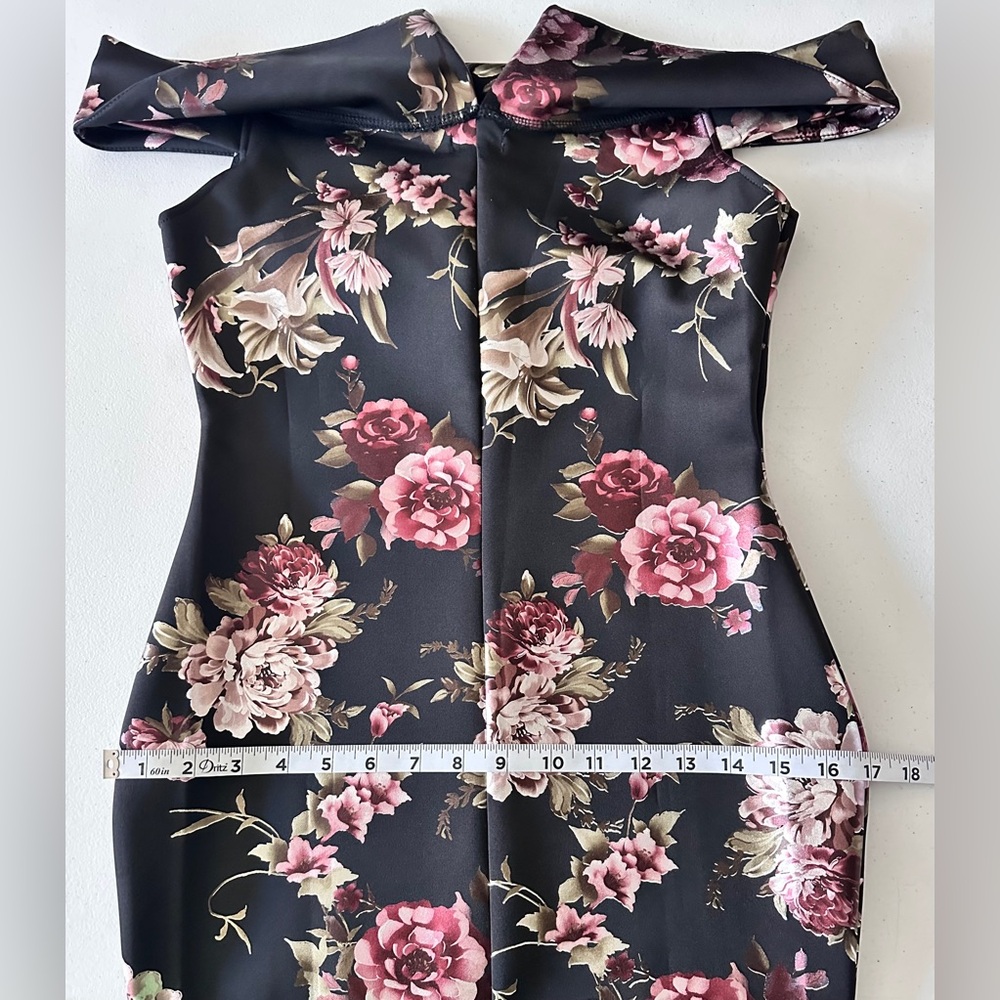 Lovely Day Black Sheath Midi Dress Sleeveless Bateau - Picture 9 of 12